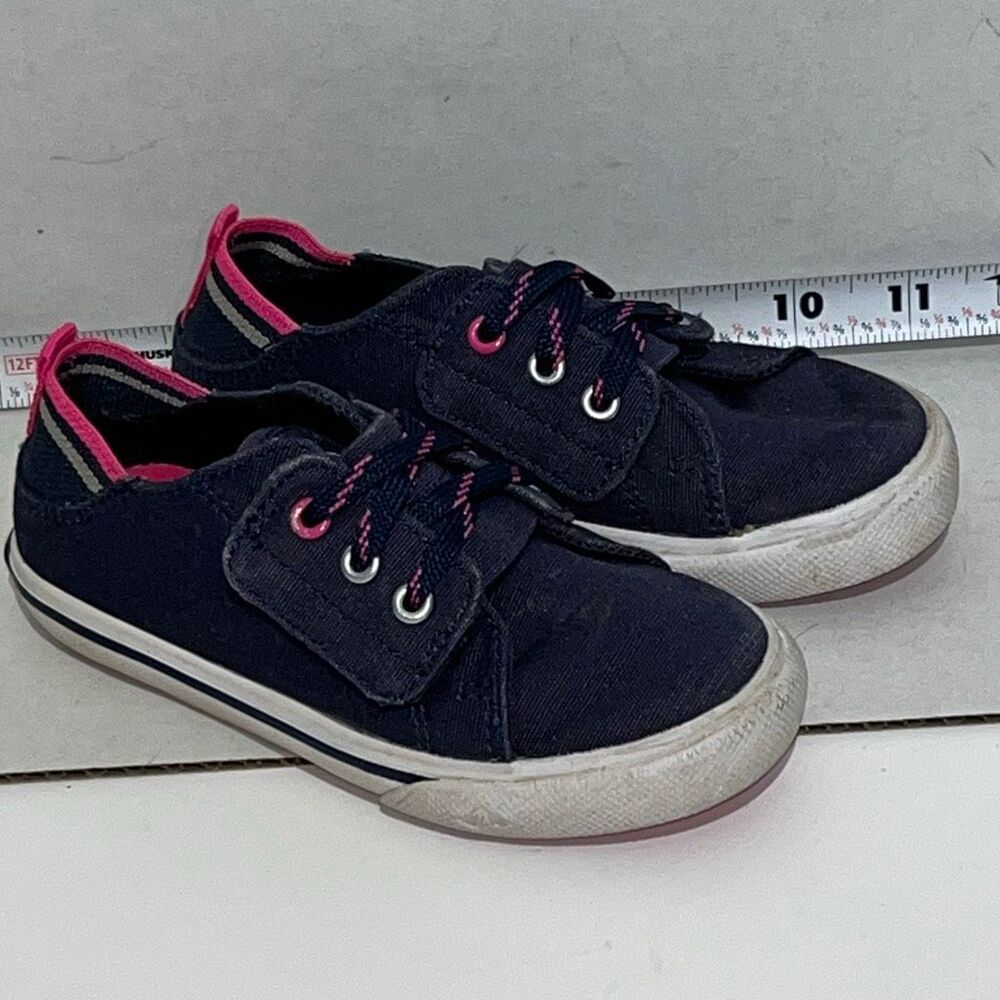 Sperry Kids' Navy Blue Hy-Port Jr Top Sider Lace Canvas Sneaker Shoes Size 8M